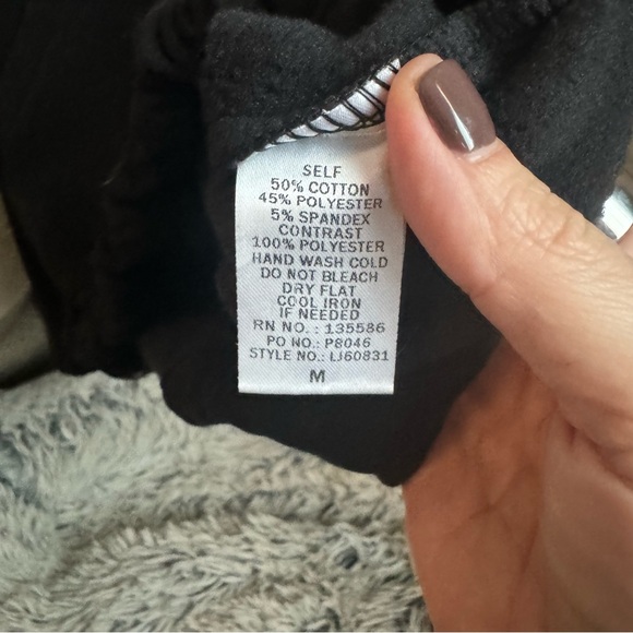 Black Oversized Southwest Cinched Hoodie - Picture 3 of 5